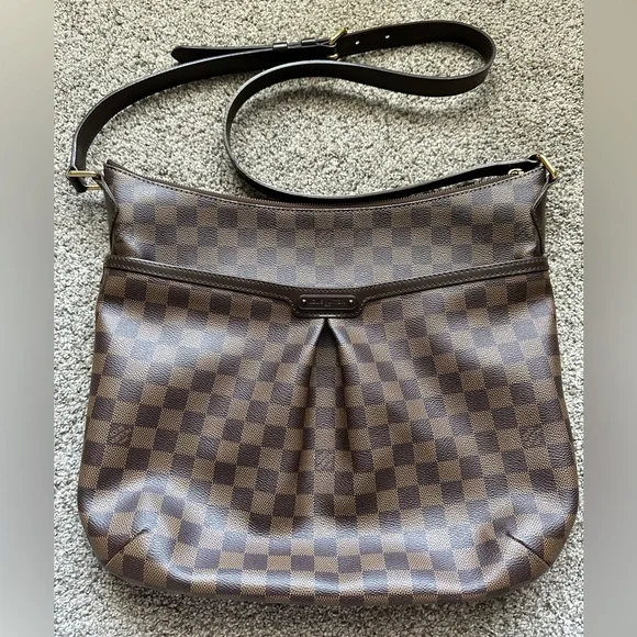 Authentic Louis Vuitton Damier Ebene Bloomsbury GM Large Crossbody Bag RETIRED - Picture 4 of 14